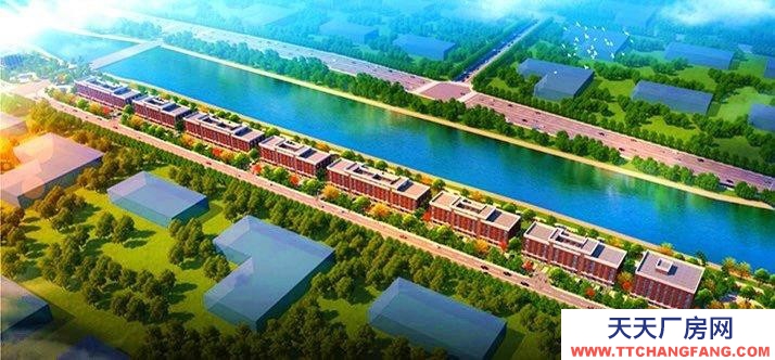 (出售) 天津宁河出售河景花园式框架厂房