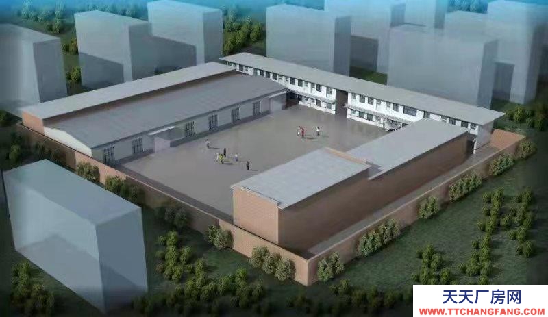 (出租) 回民食品厂建筑面积1800平米，办公楼面院内空地面积3000平米。