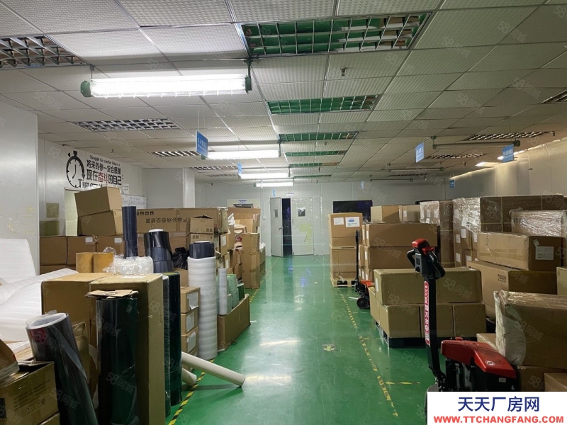(出租) 深圳宝安福永宝安大道地铁口500平带装修低价厂房仓库出租转让可分租