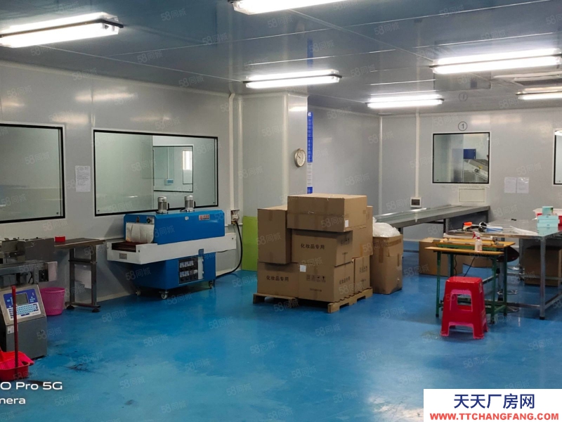 (出租) 广州花都低价 狮岭镇现有化妆品妆字号工厂转让 无尘车间带5条生产线