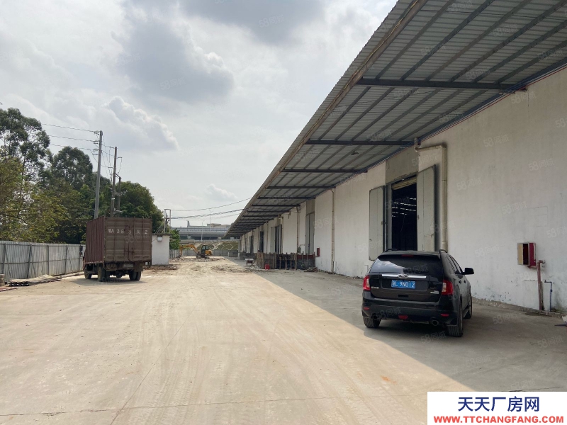 (出租) 广州增城区滴水十米高台仓单一层钢构厂房出租离高速路口500米证齐
