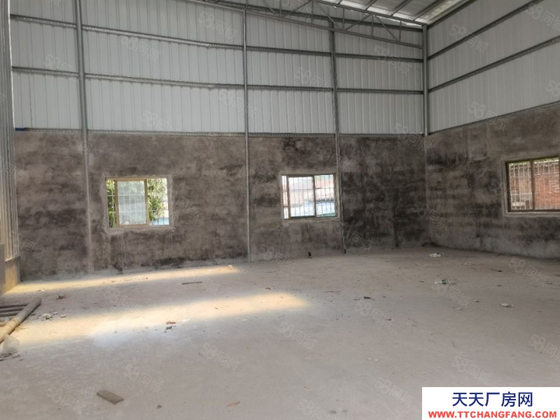 (出租) 佛山明城工业区铁皮厂房1375平方低价出租可做小污染行业