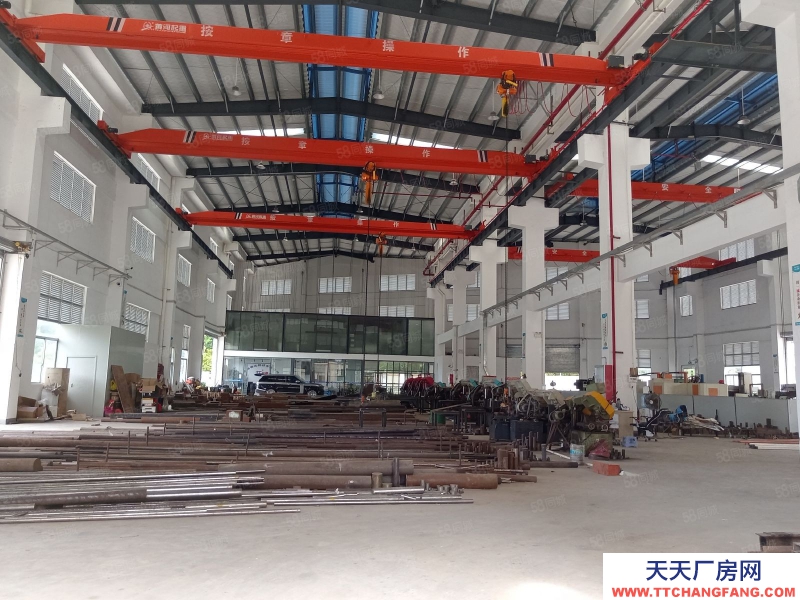(出租) 中山东区张家边12米高单一层，现成行吊，红本重工业厂房，配套齐全
