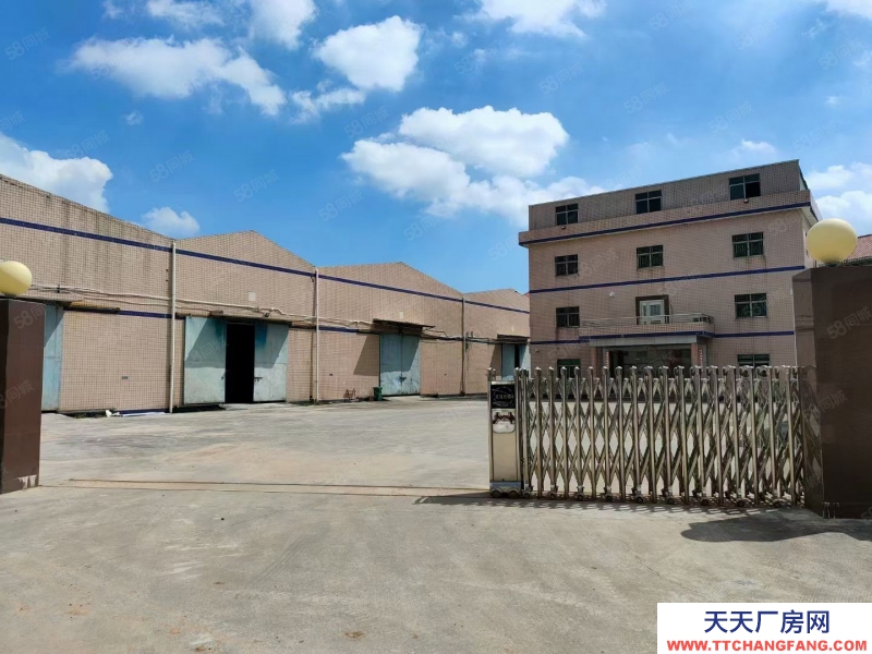 (出租) 中山港口镇高速路口附近新出单一层独院厂房6350平米招租可分