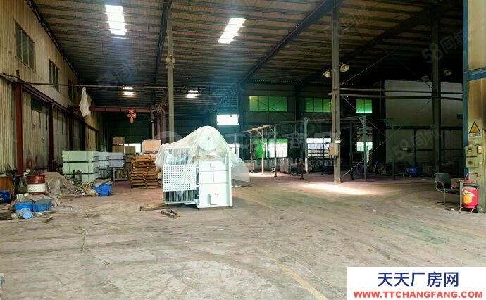 (出租)中山市三角区4000m砖墙到顶单一层厂房，滴水8米，现成航车