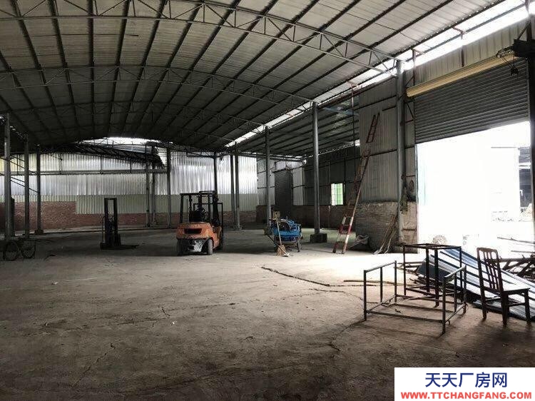 (出租) 广州肇庆工业用地（有证），铁棚厂房，国道旁，可进拖头车，市水市电。