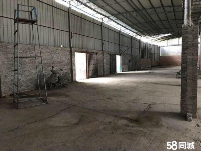 (出租) 广州肇庆工业用地（有证），铁棚厂房，国道旁，可进拖头车，市水市电。图1