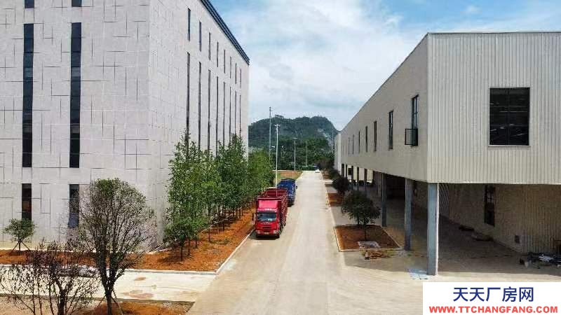 (出租) 柳州鹿寨县钢结构标准厂房，二栋二层，行吊，水电齐全