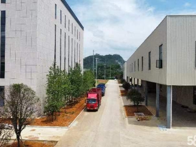 (出租) 柳州鹿寨县钢结构标准厂房，二栋二层，行吊，水电齐全图2