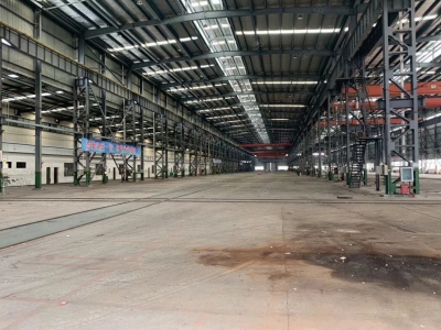 绍兴市上虞区(出租) 出租梁湖单层钢结构厂房30000平 带行车 有较大空地重工业 桥梁钢结构图2