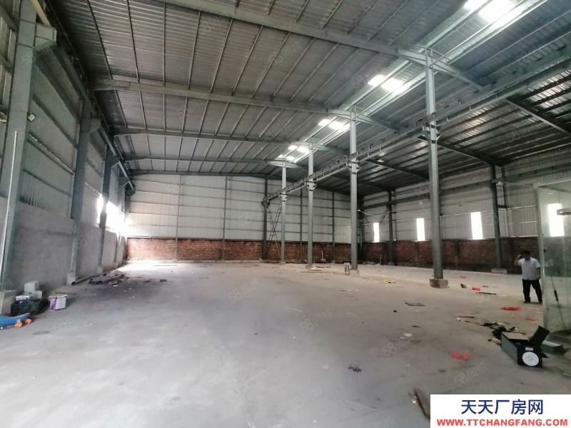 (出租) 河源市东源县单一层钢构厂房，位于国道旁边，交通便利1200平适合电子
