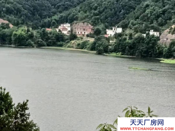 赣州市赣县机加工厂房  乡村湖景房出租 居龙潭水库边（可租、可售、可合伙开发民宿）