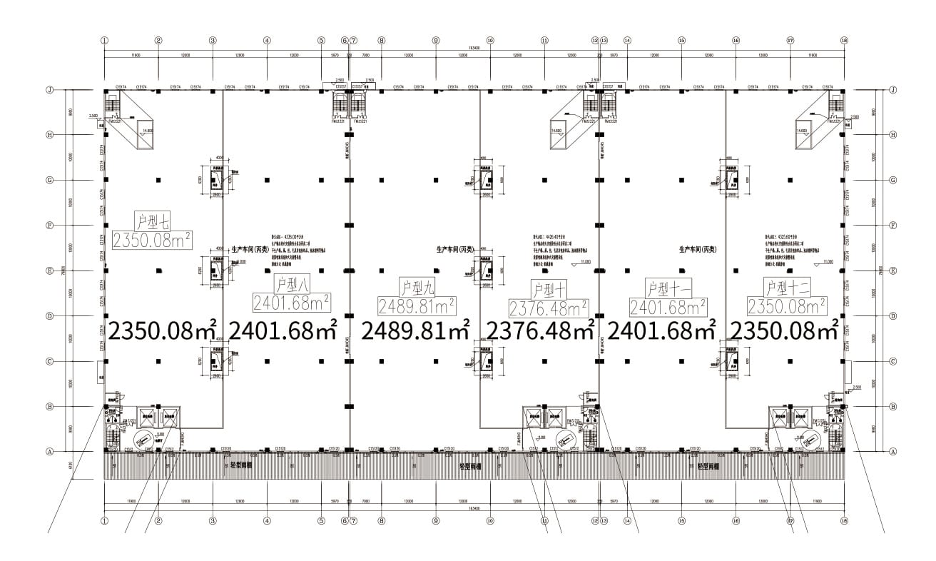 二楼框架结构户型图